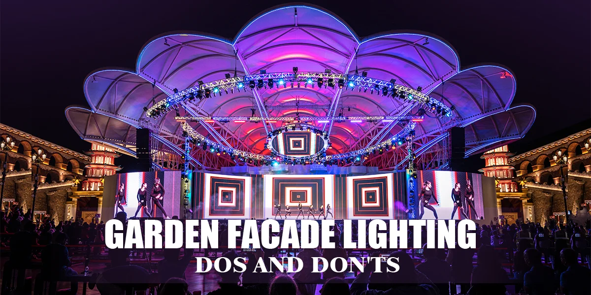 dubai garden facade lighting