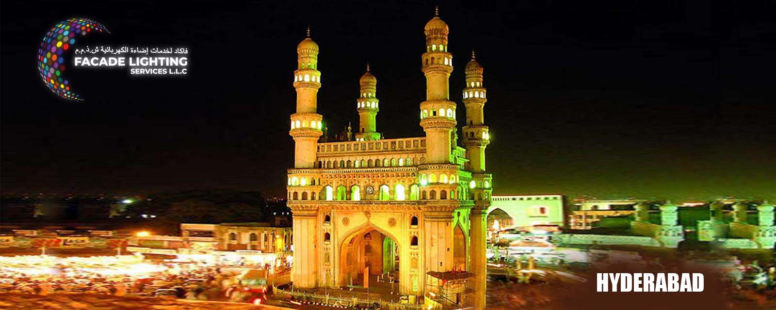 Hyderabad facade lighting