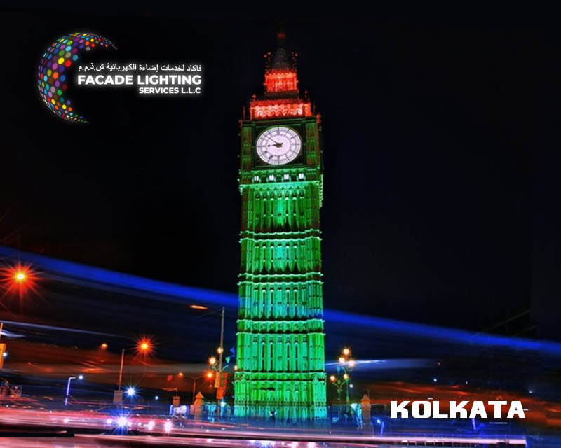 kolkata facade lighting
