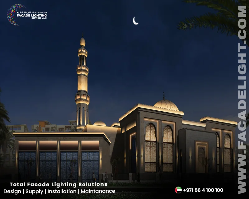 al zarooni mosque facade lightings dubai
