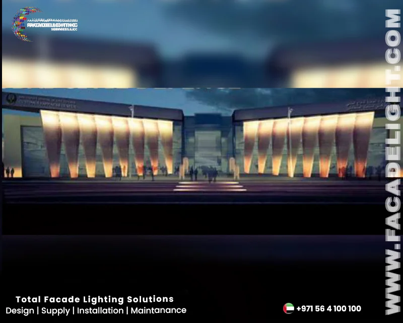 dubai civil defence facade lightings