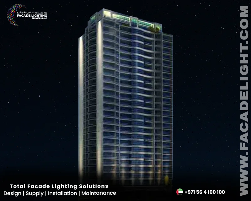 empire arabia facade lighting dubai