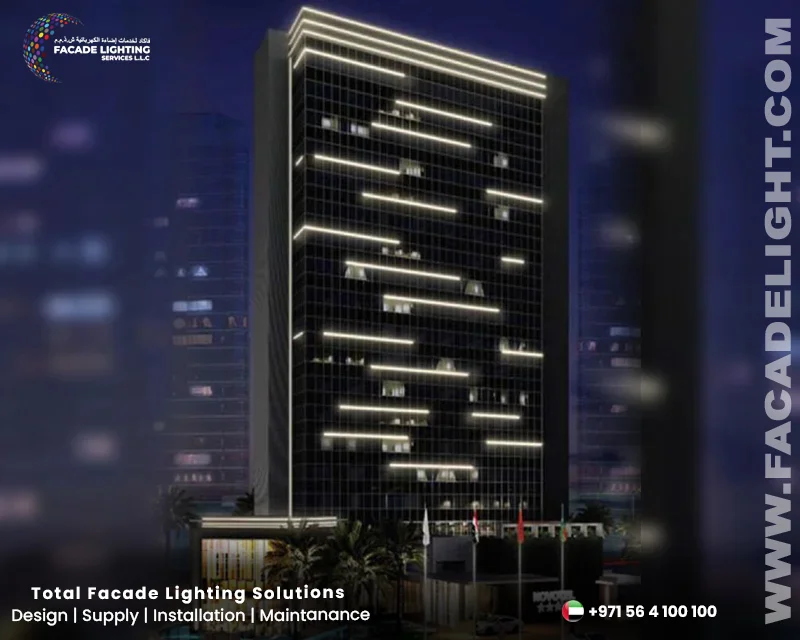 hotel facade lightings dubai