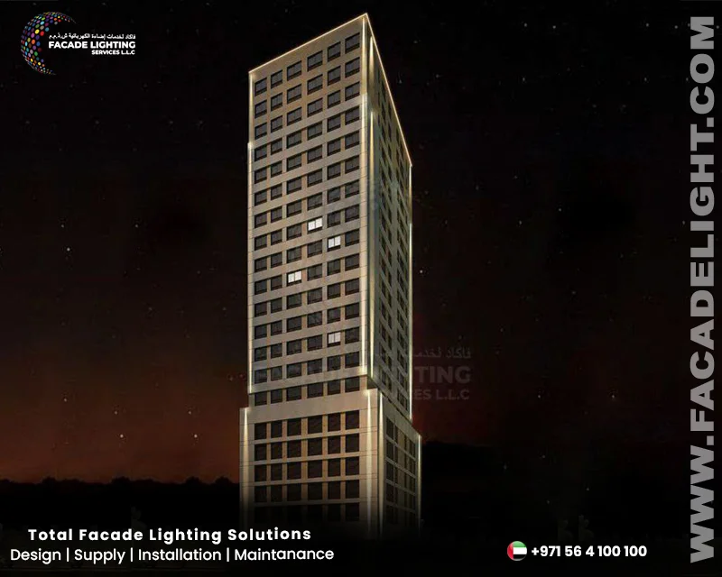 residential wall facade lighting dubai