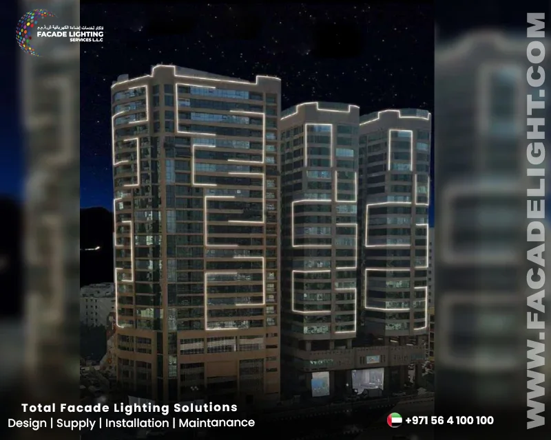 tower facade lighting dubai