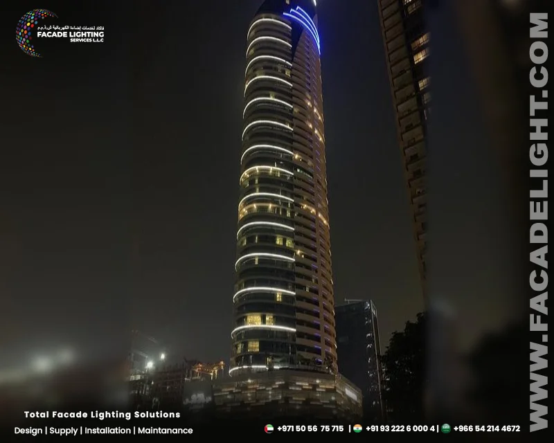 damac facade lighting dubai