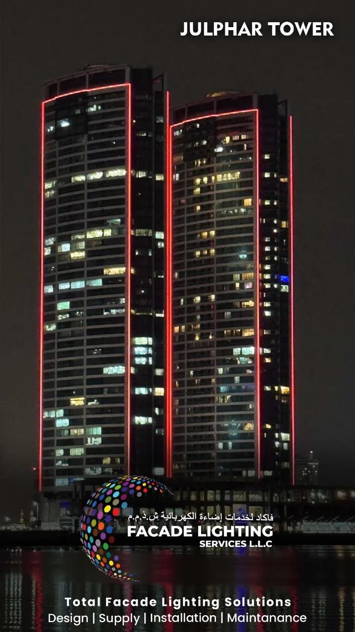 facade light julphar tower