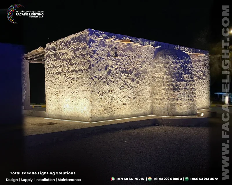 ancient mosque exterior lights