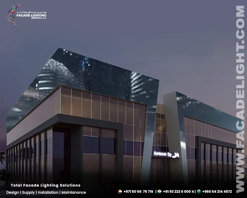 avenue office facade lightings