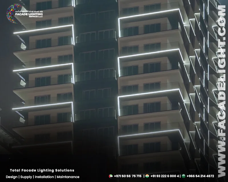 binghatti exterior facade lighting