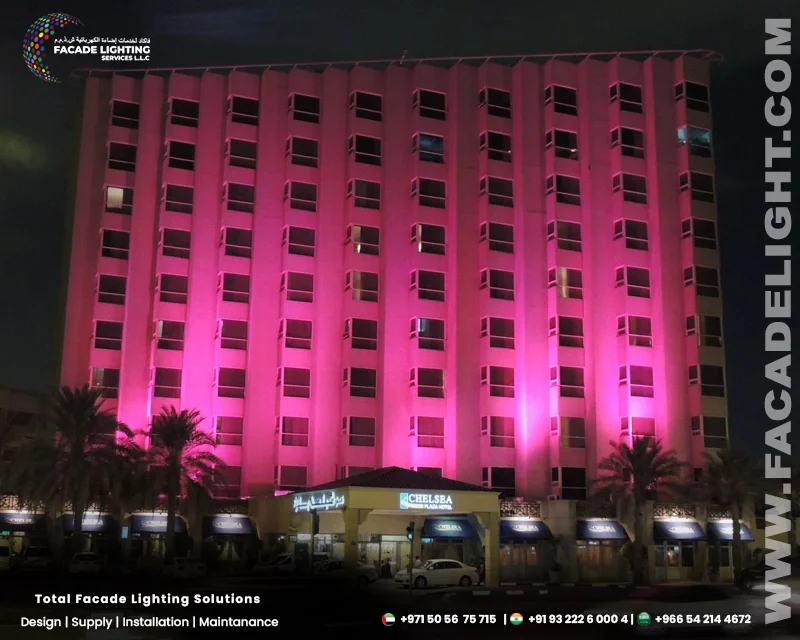 chealsea plaza facade lightings