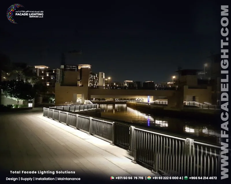 cultural village facade lights