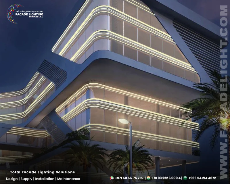 dp world facade lighting