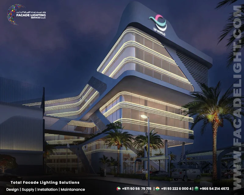 dp world facade lightings