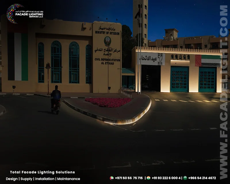 dubai civil defense fire station lightings
