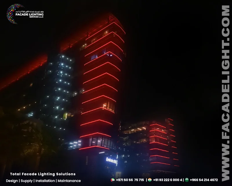 dubai facade lightings zahran business center