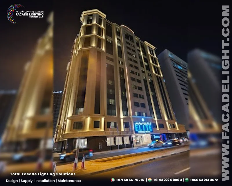 elite byblos hotel exterior lighting