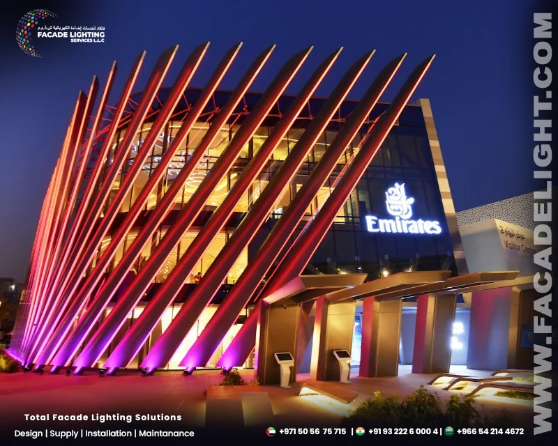 emirates pavilion facade lighting