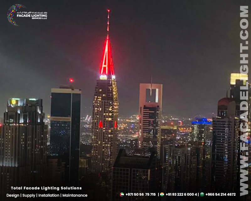 exterior facade light a tower