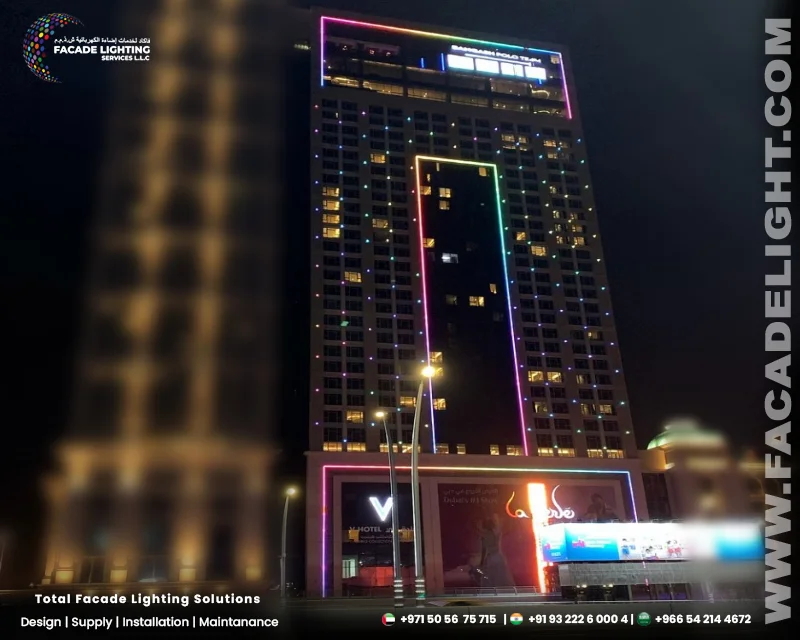 exterior facade lights v hotel