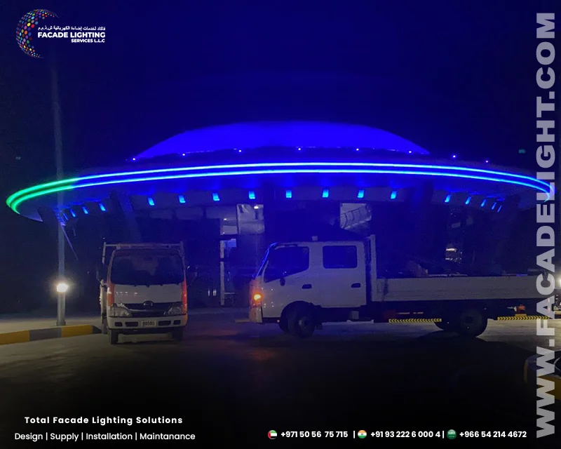 exterior lighting al suhub rest area