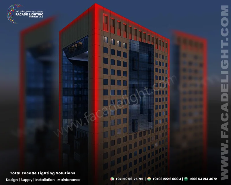 facade exterior lightings gate tower