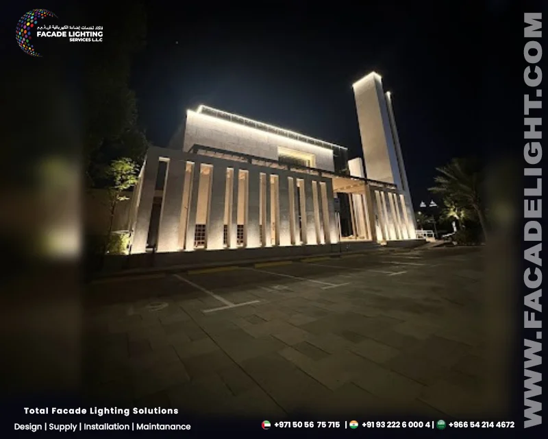 facade light masjid al joud