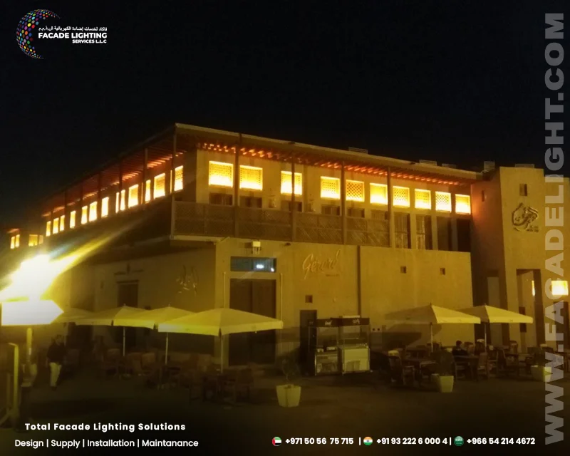facade lighting dubai museum
