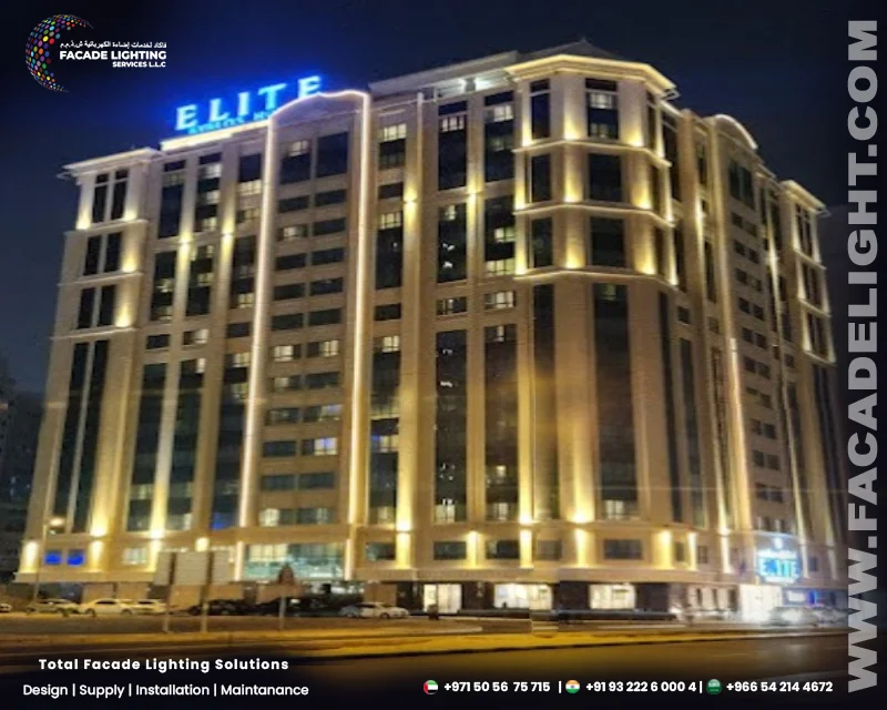 facade lighting elite byblos hotel