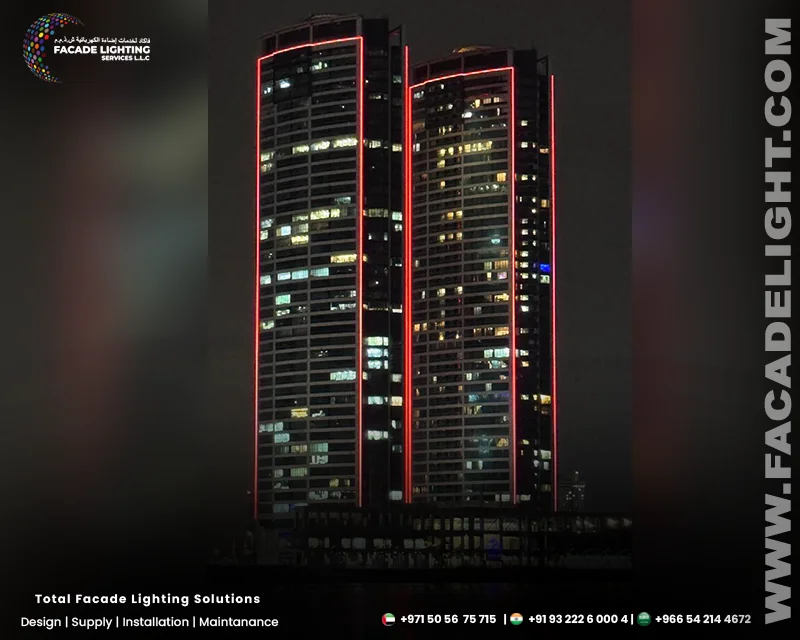 facade lighting julphar tower