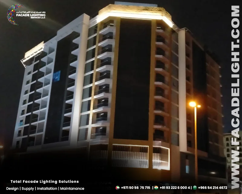 facade lighting muhaisnah