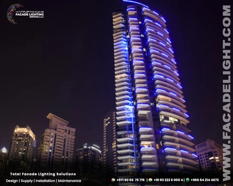 facade lighting trident grand residence
