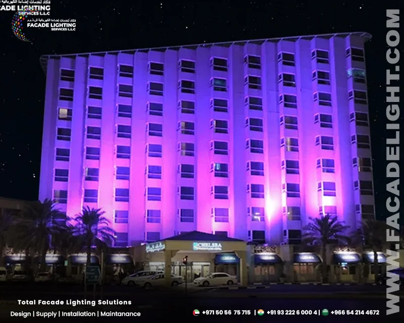 facade lightings chealsea plaza