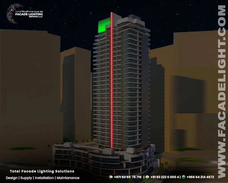 facade lightings continental tower