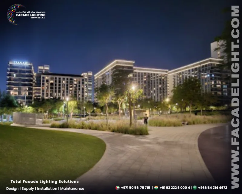 facade lightings dubai hills park