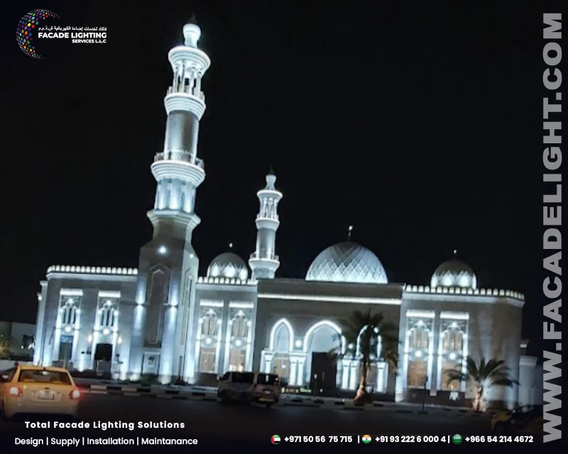 facade lightings hassan abdulla mosque