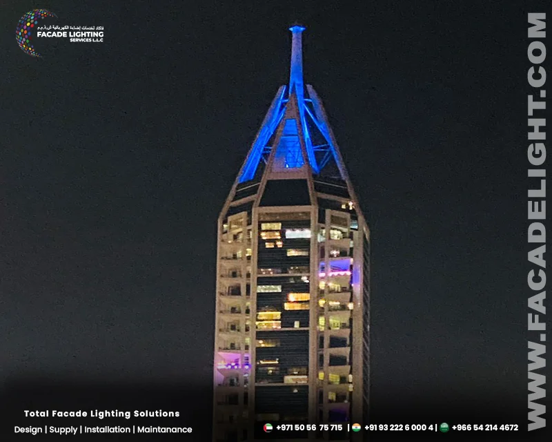 facade lightings marina tower