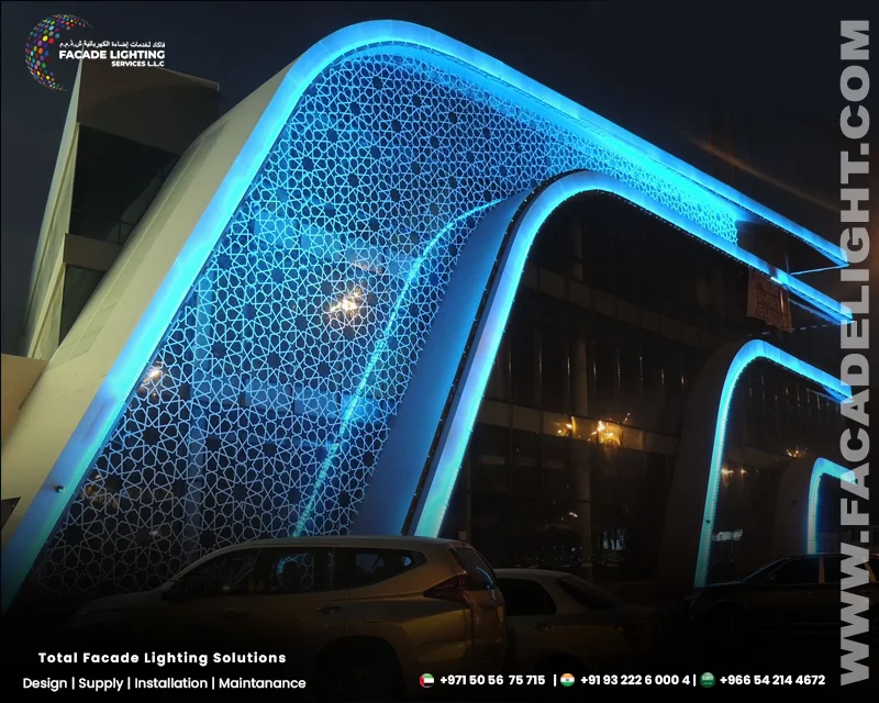 facade lights umm al sheif showroom