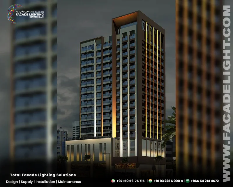 giovani boutique facade lighting