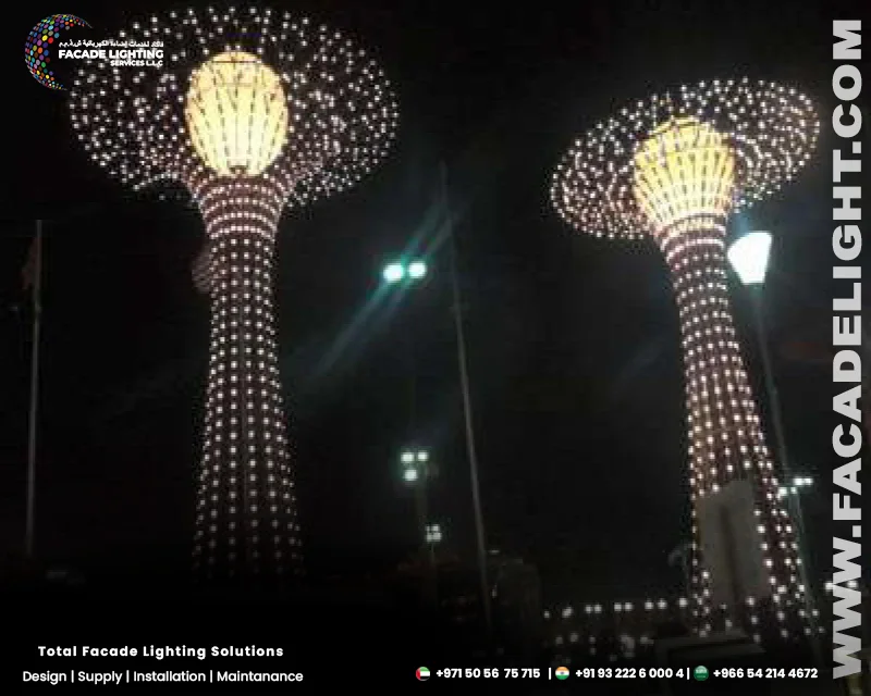grand hyatt facade lightings
