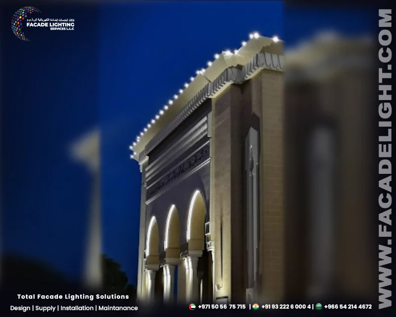 hassan abbas masjid facade lighting