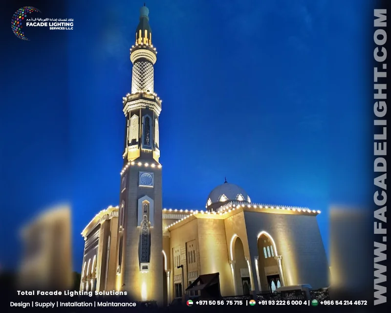 hassan abbas masjid facade lightings
