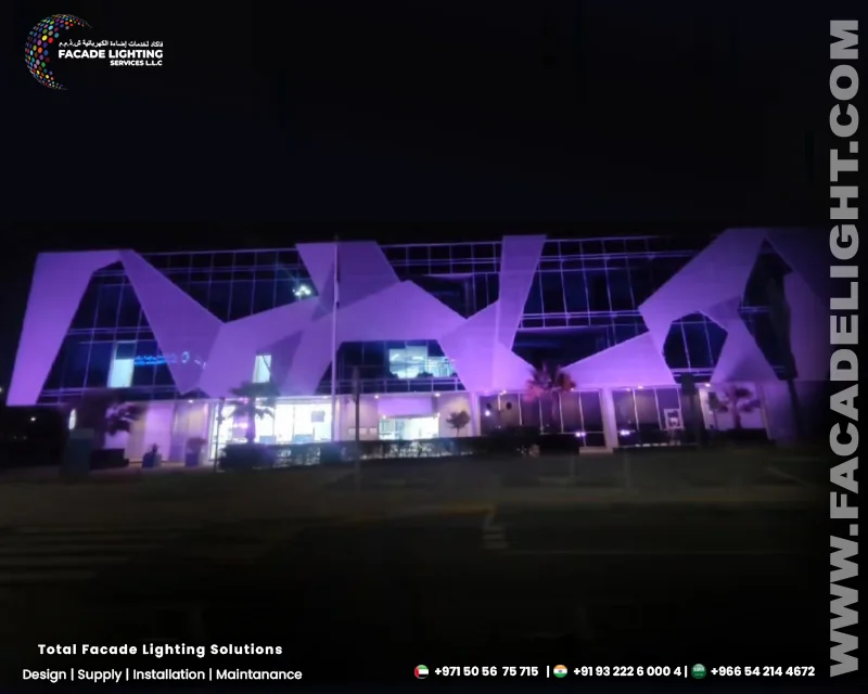 imperial college dubai facade lights
