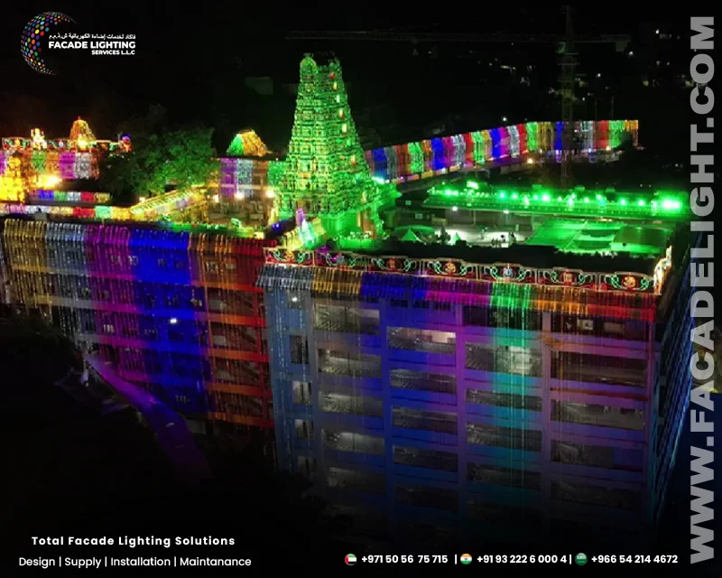 india kanaga durga facade lights