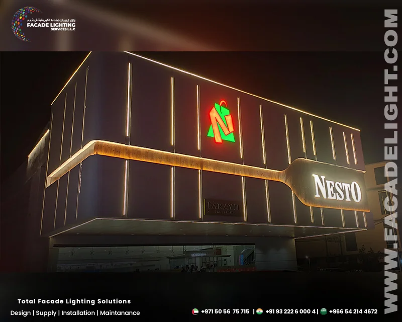 kottakal india nesto facade lighting