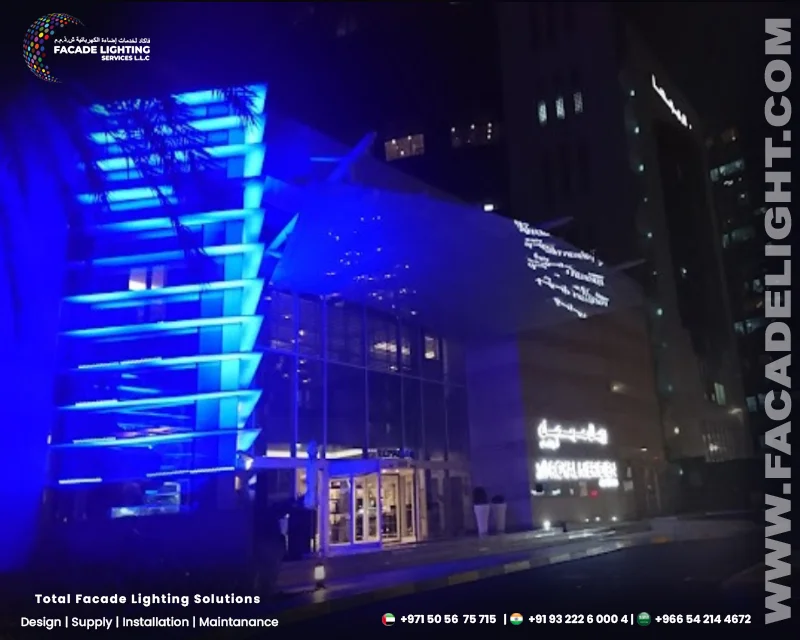 le royal residence facade light