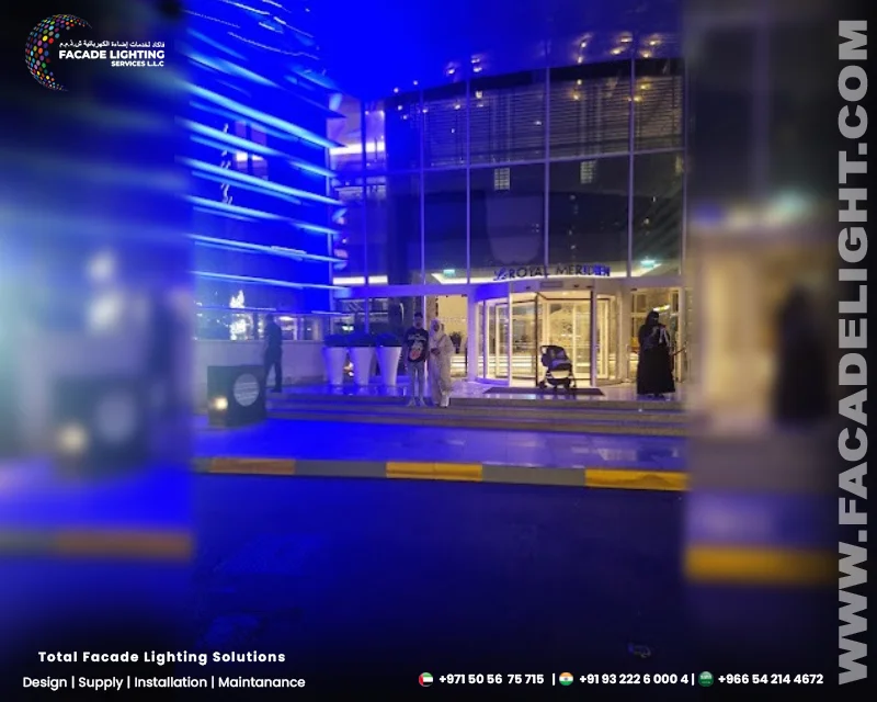 le royal residence facade lighting