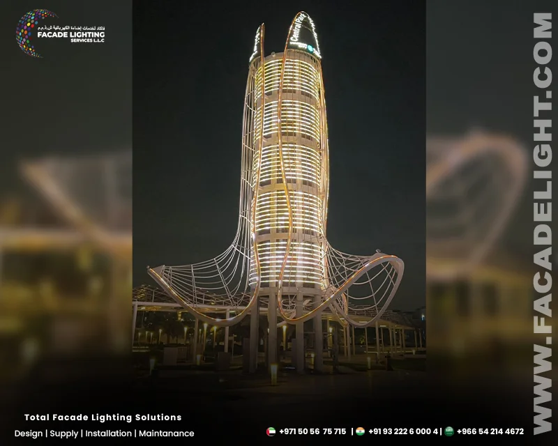 masdar central park exterior lightings