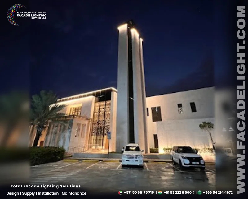 masjid al joud facade lights