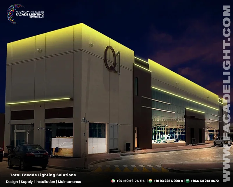 q1 mall facade lighting